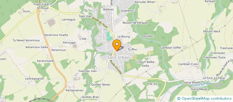 localisation de l'entreprise ACCUEIL SOLIDARITE SAINT-URBAIN  SAINT-URBAIN