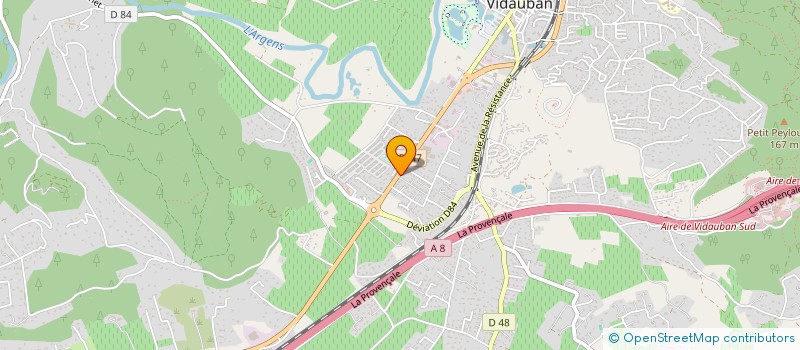localisation de l'entreprise ACCUEIL TAXI 83 à VIDAUBAN
