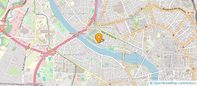 localisation de l'entreprise ACCUEIL TEMPORAIRE ENFANTS SUR PENICHE à TOULOUSE