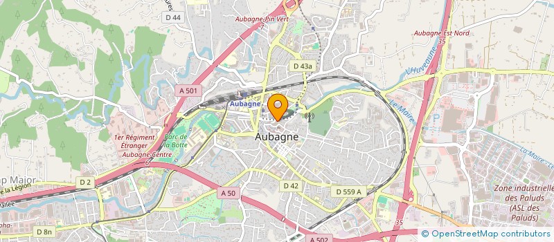 localisation de l'entreprise ACCUEIL TERRE ROUGE à AUBAGNE