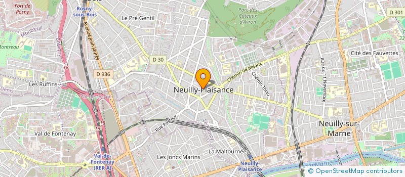 localisation de l'entreprise ACCUEIL TOURISME CTE INITIATIVE NEUILLY à NEUILLY-PLAISANCE
