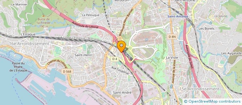localisation de l'entreprise ACCUEIL TRANSPORTS SERVICES à MARSEILLE