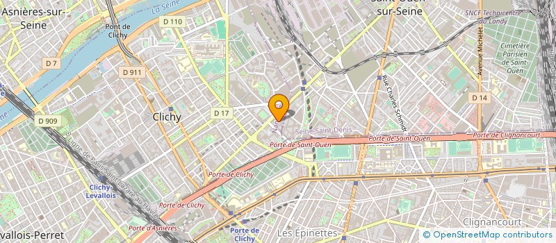 localisation de l'entreprise ACCUEIL VACANCES LOISIRS CLICHY à CLICHY