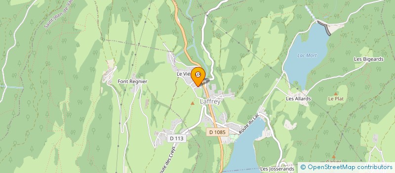 localisation de l'entreprise ACCUEIL VACANCES SERVICES  LAFFREY