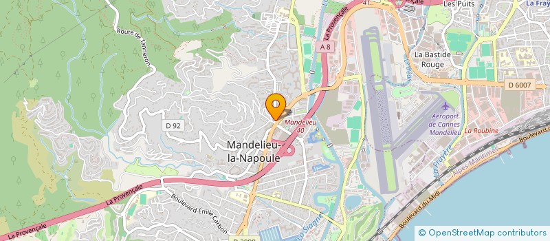 localisation de l'entreprise ACCUEIL VILLES FRANCAISES à MANDELIEU-LA-NAPOULE