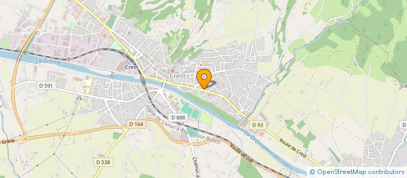 localisation de l'entreprise ACCUEILLIR A CREST  CREST