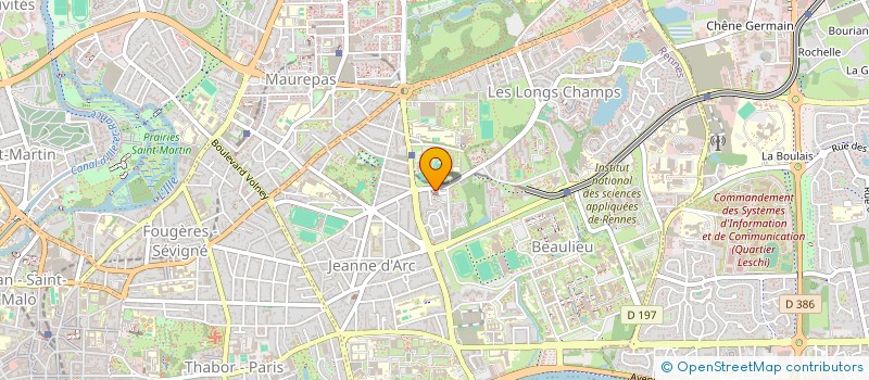 localisation de l'entreprise ACCUEILLIR ET PARTAGER à RENNES