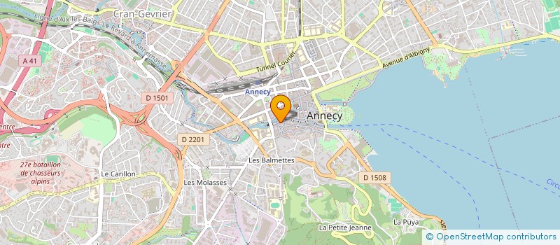 localisation de l'entreprise ACCUEILLIR L'ETRANGER à ANNECY