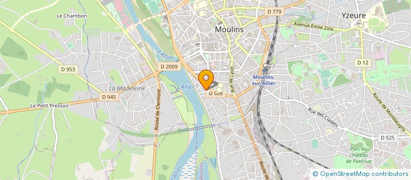 localisation de l'entreprise ACCUEILLIR POUR AIDER A VIVRE à MOULINS