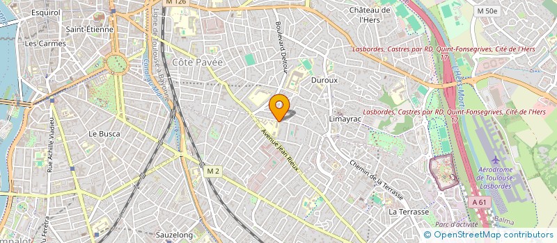 localisation de l'entreprise ACCUEILS DE LOISIR SAINTE-THERESE DE L'ENFANT JESUS à TOULOUSE