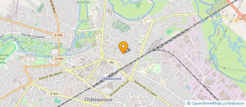 localisation de l'entreprise ACCUMULATEURS GUERIN à CHATEAUROUX