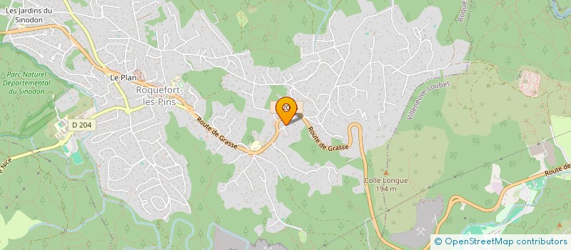 localisation de l'entreprise ACCV  ROQUEFORT-LES-PINS