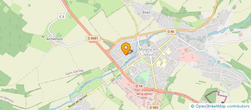 localisation de l'entreprise ACCVPRO à MAGNY-EN-VEXIN