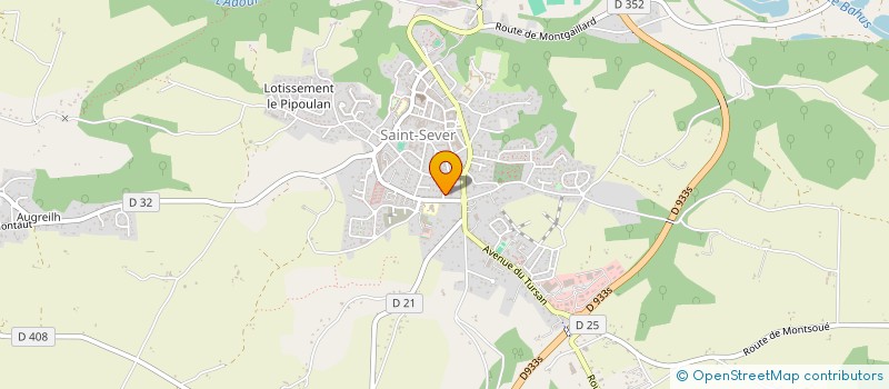 localisation de l'entreprise ACD 40 SARLU à SAINT-SEVER