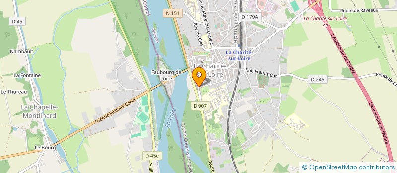 localisation de l'entreprise ACD à LA CHARITE-SUR-LOIRE