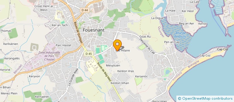 localisation de l'entreprise ACD à FOUESNANT