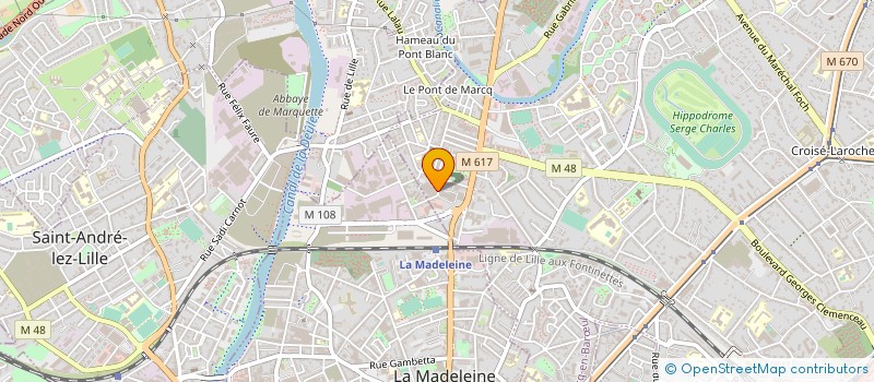 localisation de l'entreprise ACD à MARCQ-EN-BARŒUL