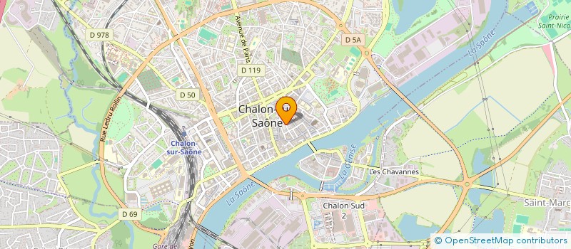 localisation de l'entreprise ACD à CHALON-SUR-SAONE