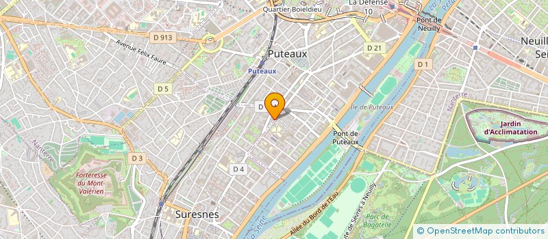 localisation de l'entreprise ACD AGENCEMENT CONSEIL ET DECORATION à SURESNES