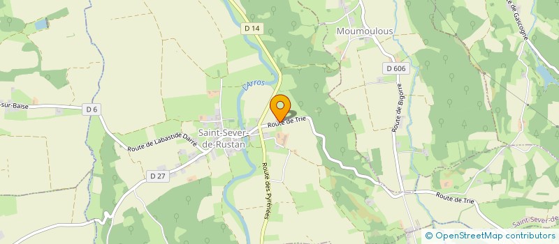 localisation de l'entreprise ACD AGRI CONSEIL DEVELOPPEMENT à SAINT-SEVER-DE-RUSTAN