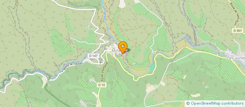 localisation de l'entreprise ACD CABROL  MINERVE