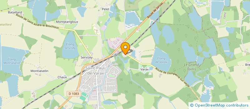 localisation de l'entreprise ACD CONSEILS  SAINT-PAUL-DE-VARAX