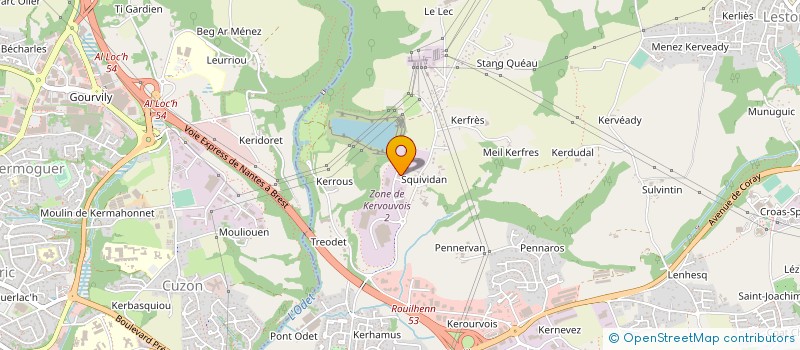 localisation de l'entreprise ACD ESPACE  ERGUE-GABERIC