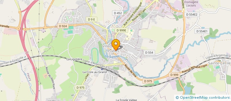 localisation de l'entreprise ACD HOLDING  VILLEDIEU-LES-POELES-ROUFFIGNY