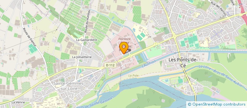 localisation de l'entreprise ACD L'INSTANT  LES PONTS-DE-CE