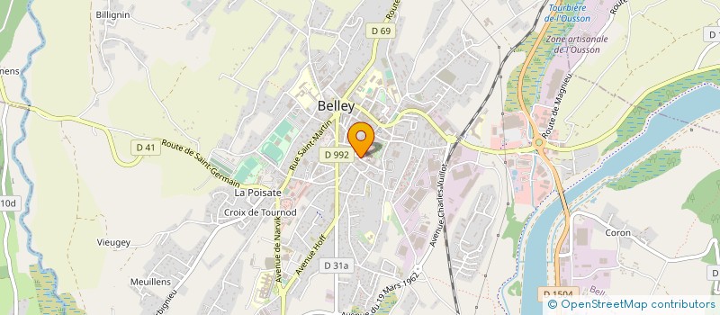 localisation de l'entreprise ACD NETTOYAGE à BELLEY