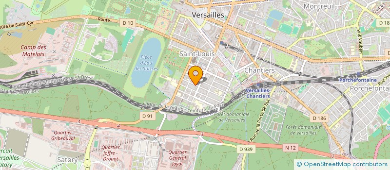 localisation de l'entreprise ACD-RE à VERSAILLES
