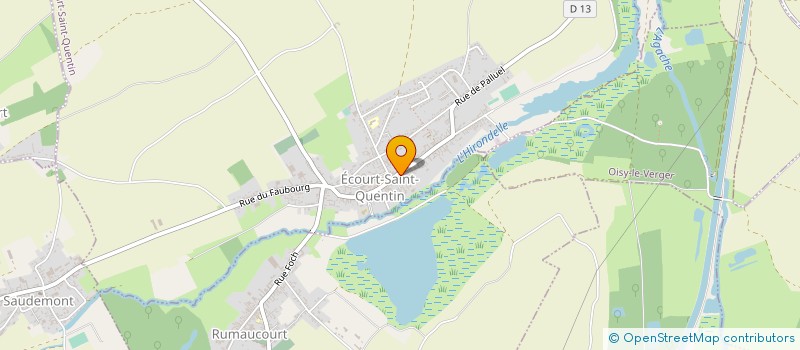 localisation de l'entreprise ACD TRANS  ECOURT-SAINT-QUENTIN