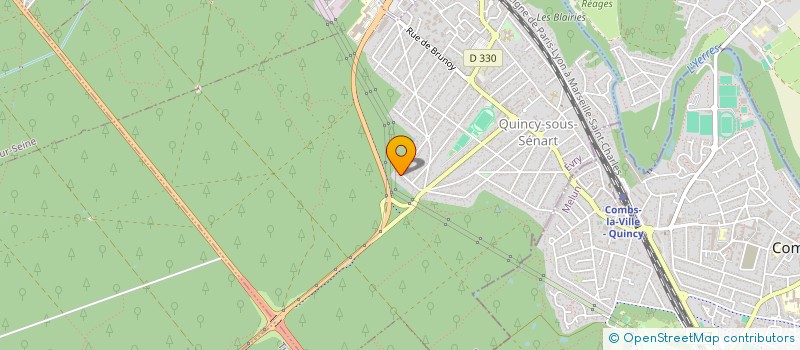 localisation de l'entreprise ACD-TRAVAUX  QUINCY-SOUS-SENART