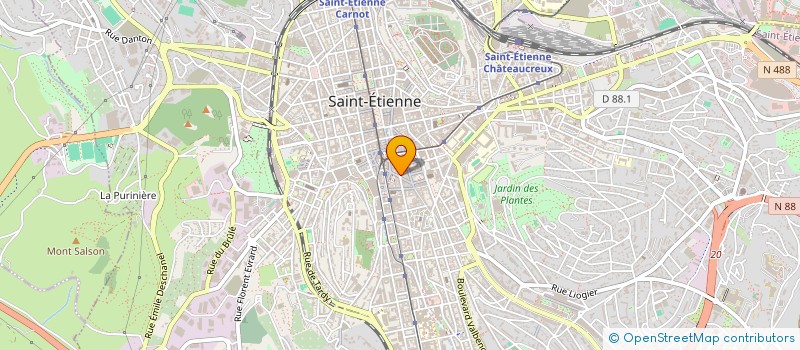 localisation de l'entreprise ACDA RENTALS  SAINT-ETIENNE