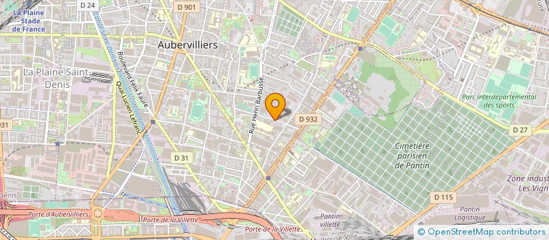 localisation de l'entreprise ACDB à AUBERVILLIERS