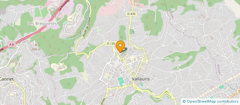localisation de l'entreprise ACDC à VALLAURIS
