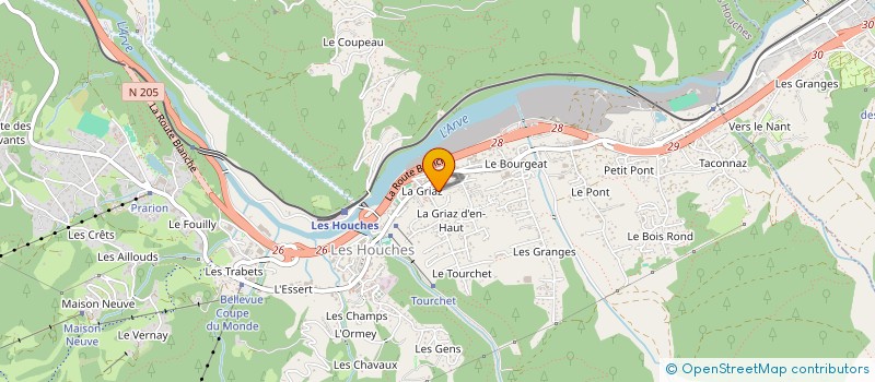 localisation de l'entreprise ACDC  LES HOUCHES