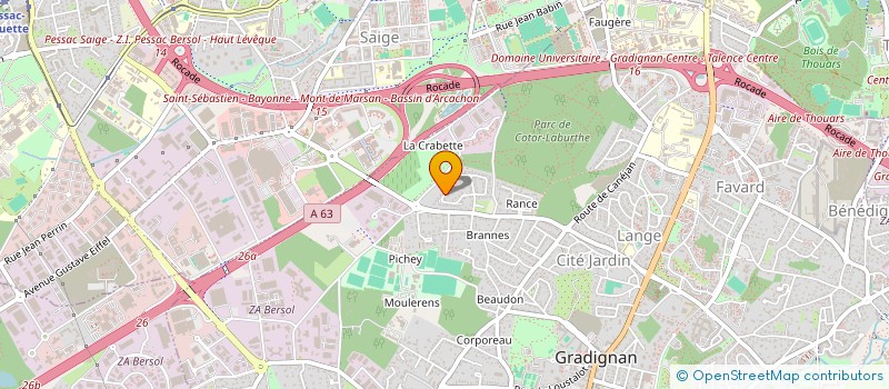 localisation de l'entreprise ACDC à GRADIGNAN