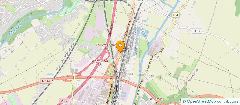 localisation de l'entreprise ACDC  MIGNE-AUXANCES