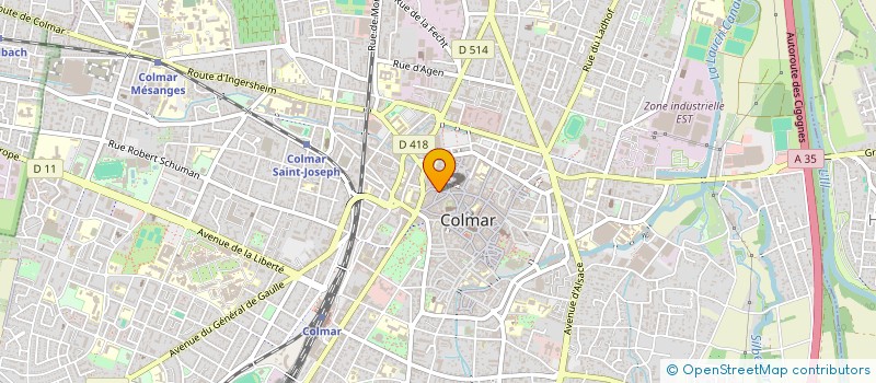 localisation de l'entreprise ACDC (AVOCATS CABINET DEFENSE CONSEIL)  COLMAR