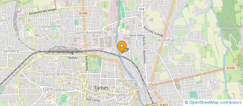 localisation de l'entreprise ACDC BIENS à TARBES