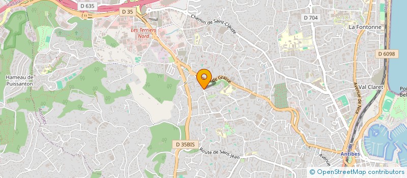 localisation de l'entreprise ACDC BY POWEREDGE  ANTIBES