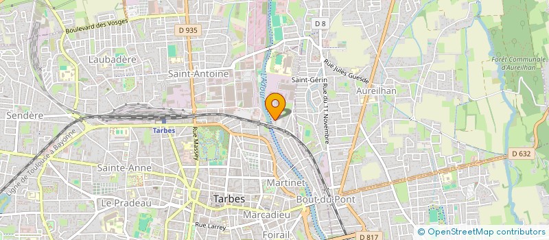 localisation de l'entreprise ACDC LANDES à TARBES