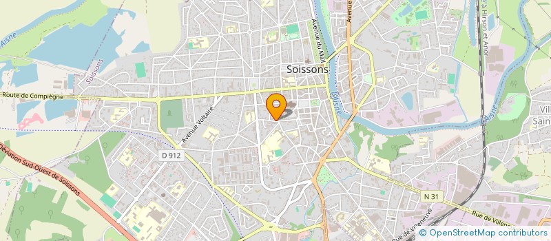 localisation de l'entreprise ACDD SOCIETE CIVILE DE MOYENS à SOISSONS