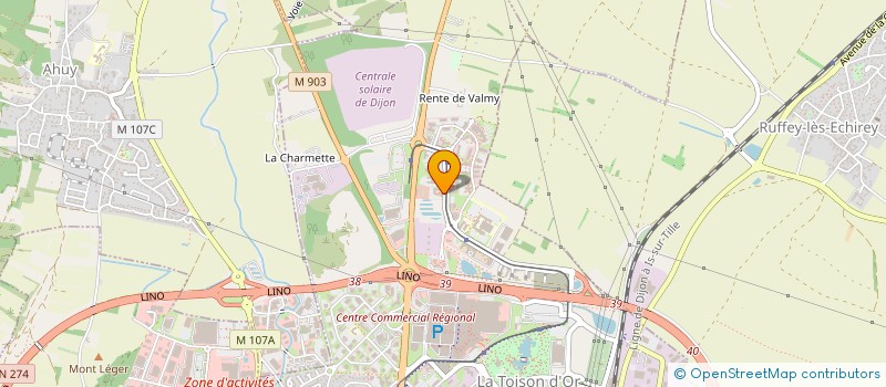 localisation de l'entreprise ACDE à DIJON
