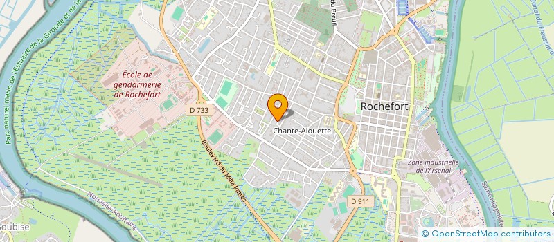 localisation de l'entreprise ACDENSE  ROCHEFORT