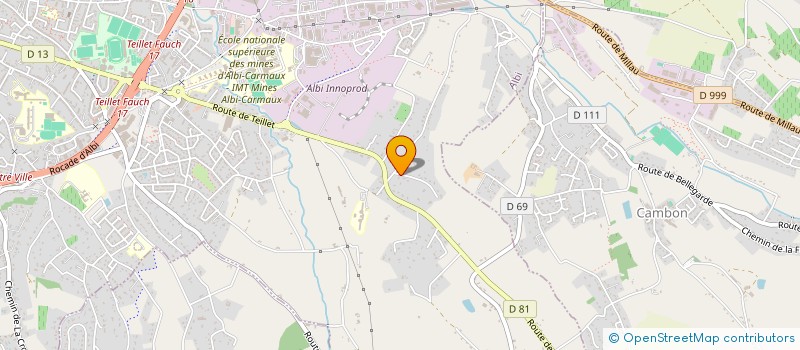 localisation de l'entreprise ACDEV  ALBI