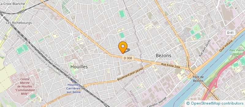 localisation de l'entreprise ACDF  HOUILLES