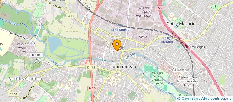 localisation de l'entreprise ACDLF à LONGJUMEAU