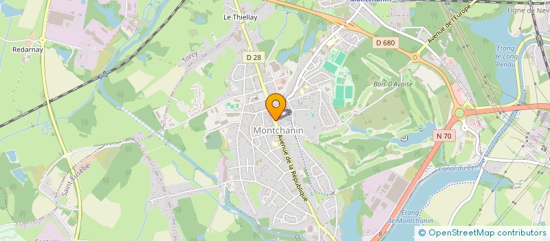 localisation de l'entreprise ACDM (ASSOCIATION DE COLLECTIONNEURS DE MONTCHANIN)  MONTCHANIN